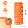 Massagerolle | Schaumgummi | 14 x 33 cm | Vielseitig | Leicht | Verhindert Verletzungen | Orange | FitRoller | Mobiclinic