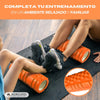 Massagerolle | Schaumgummi | 14 x 33 cm | Vielseitig | Leicht | Verhindert Verletzungen | Orange | FitRoller | Mobiclinic