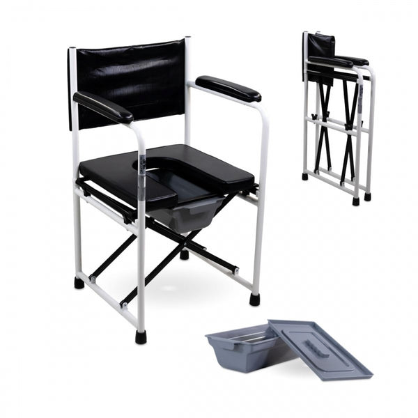 Toilettenstuhl | mit Deckel | Verchromter Stahl | Ebro | Mobiclinic