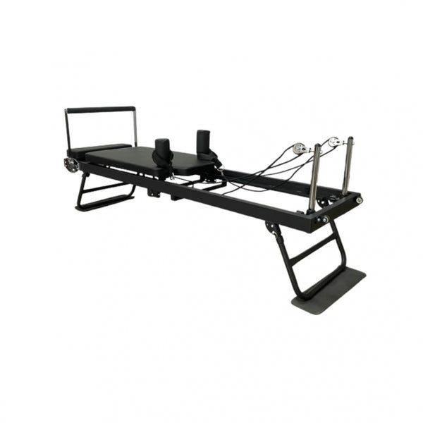 Pilates Reformer Maschine | 5 in 1 | 5 Widerstandsfedern | Faltbar | Verstellbare Stange | Seilzüge | Pilatfit | Mobiclinic